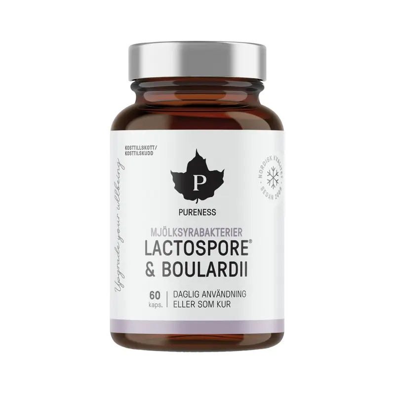 Mjölksyrabakterier Lactospore + Boulardii 60 kapslar - Pureness