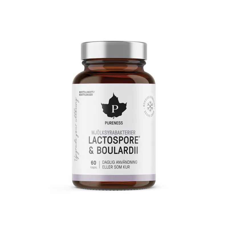 Mjölksyrabakterier Lactospore + Boulardii - 60 kapslar