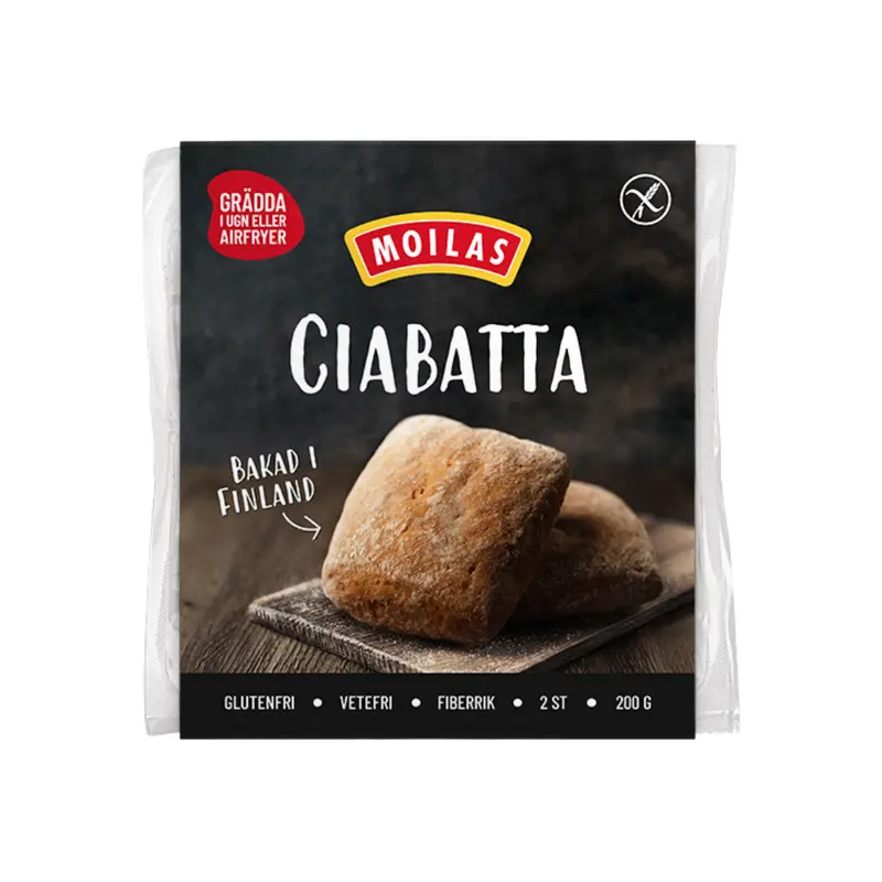 Moilas Ciabatta Glutenfri 200g