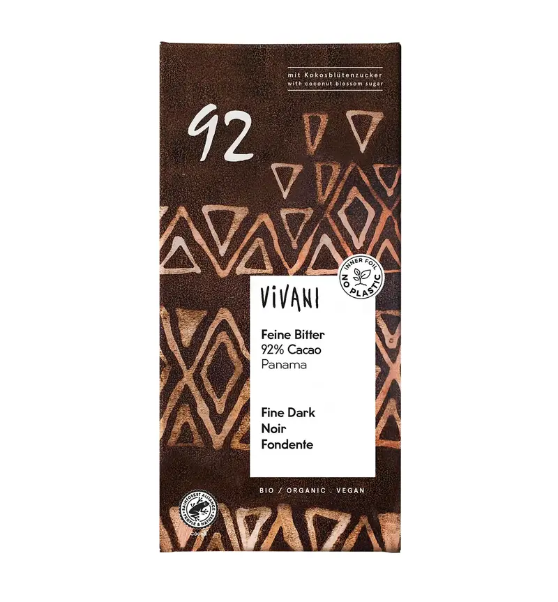 Mörk choklad 92 %, 80 g