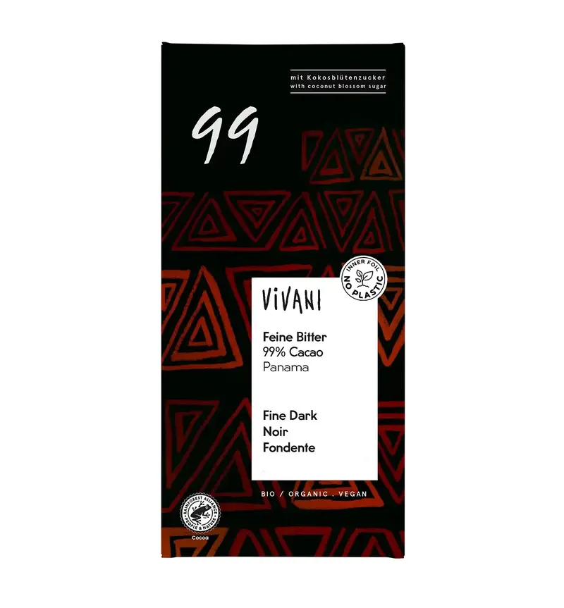 Mörk choklad 99 %, 80 g