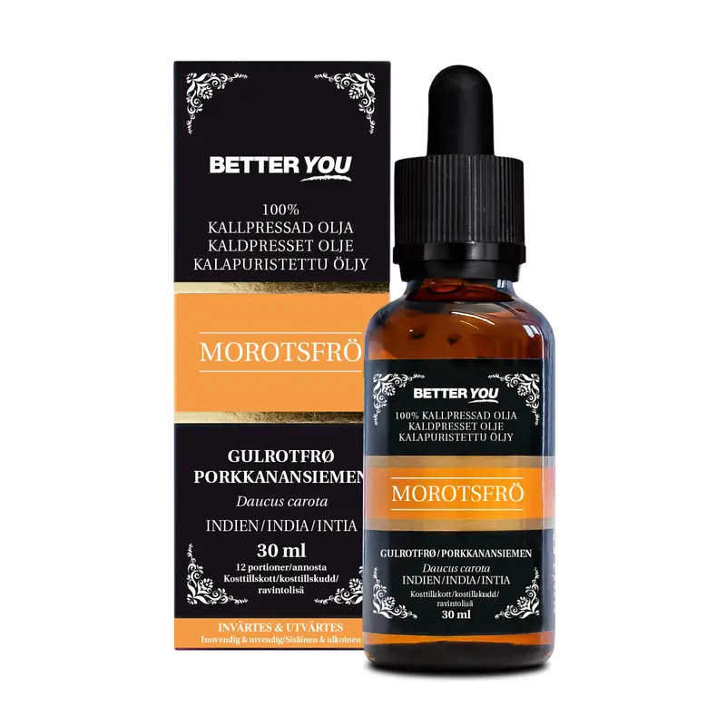 Morotsfröolja EKO Kallpressad - 30 ml