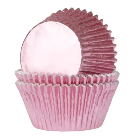 Muffinsform Baby rosa metallic