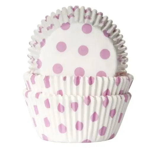 Muffinsform Baby rosa prickar