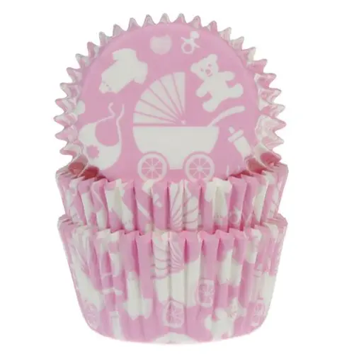 Muffinsform Babyshower Rosa