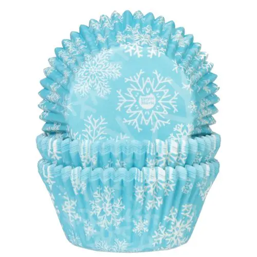 Muffinsform Blå snöflingor