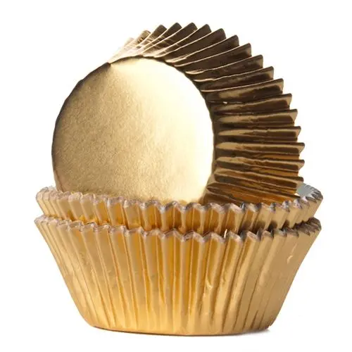 Muffinsform Guld folierad