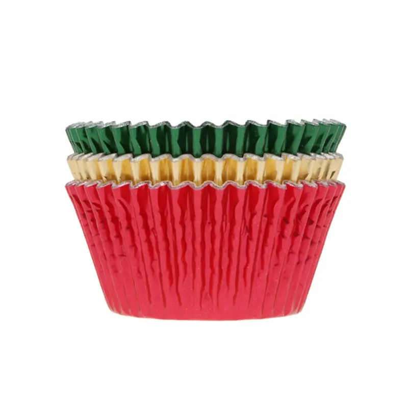 Muffinsform Jul metallic 3-pack