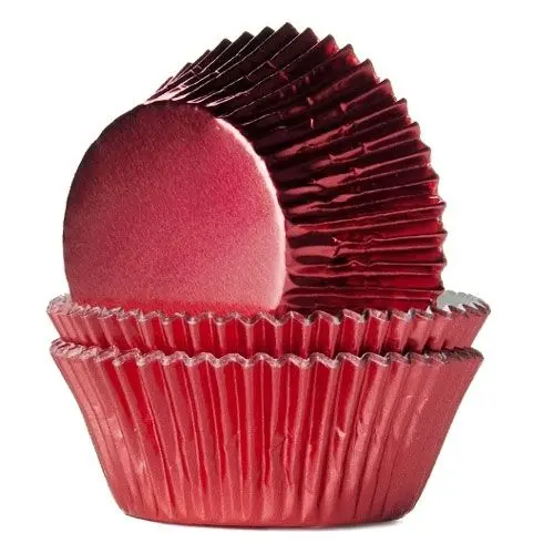 Muffinsform Röd metallic