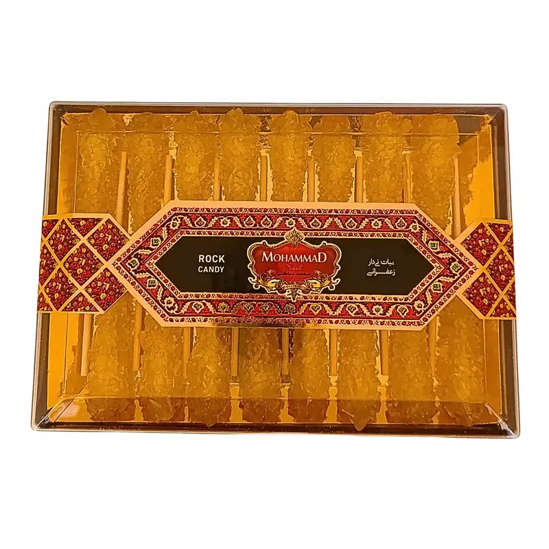 Nabat Kandisocker med Saffran – 16 Pinnar av Äkta Sötma & Tradition