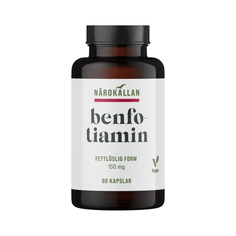 Närokällan Benfotiamin 150 mg, 60 kapslar