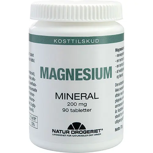 Natur-Drogeriet Magnesium 200 Mg | 90 tabletter