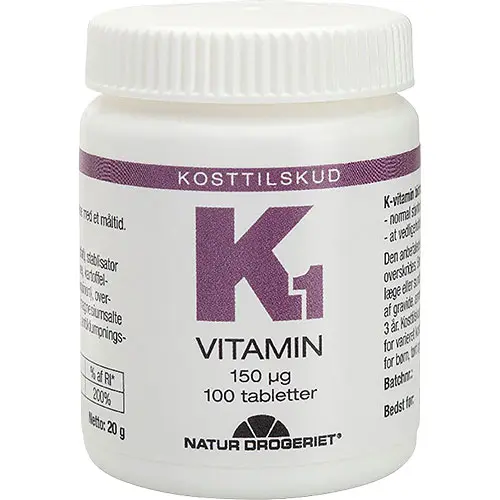 Natur-Drogeriet Vitamin K1 150 Ug | 100 tabletter