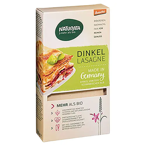 Naturata Dinkel Lasagneplattor Ekologisk | 250 g