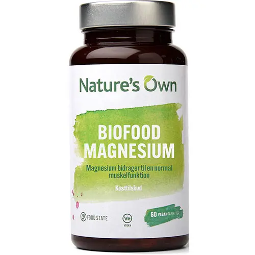 Natures Own Biofood Magnesium | 60 tabletter