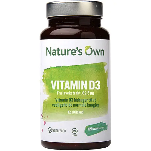 Natures Own Vitamin D3 | 120 tabletter
