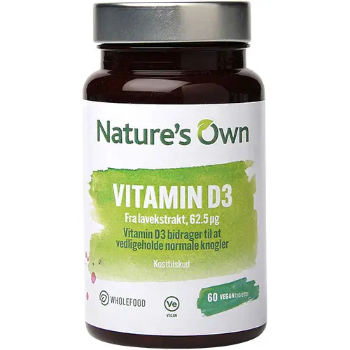Natures Own Vitamin D3 | 60 tabletter