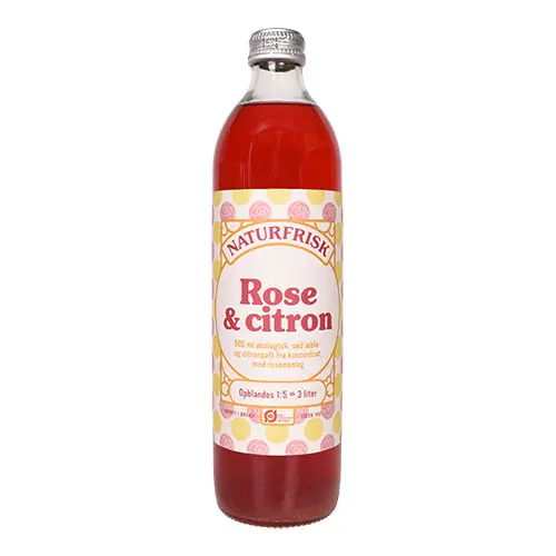 Naturfrisk Ros & Citron Saft EKO | 500 ml