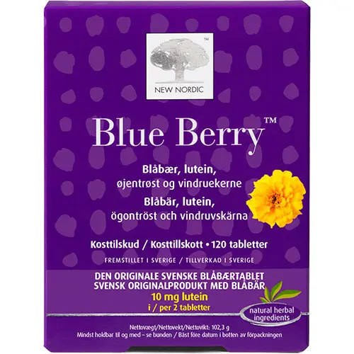 New Nordic Blue Berry | 120 tabletter