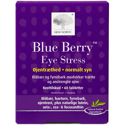 New Nordic Blue Berry Eye Stress | 60 tabletter