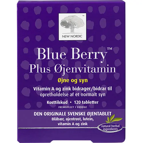 New Nordic Blue Berry Plus Ögonvitamin | 120 tabletter