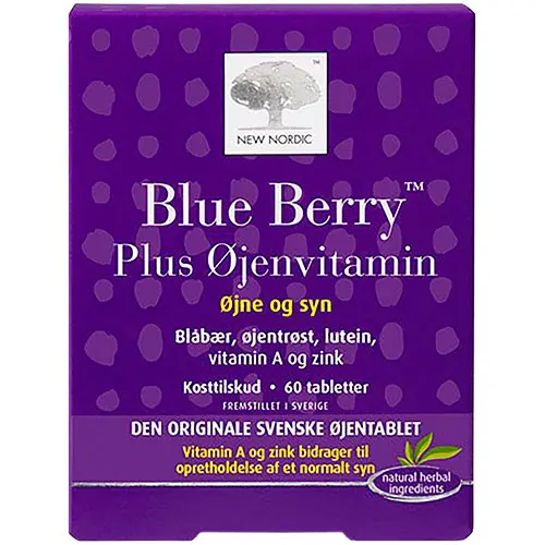 New Nordic Blueberry Plus Ögonvitamin | 60 tabletter