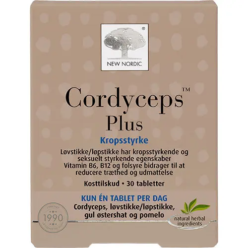 New Nordic Cordyceps Plus | 30 tabletter