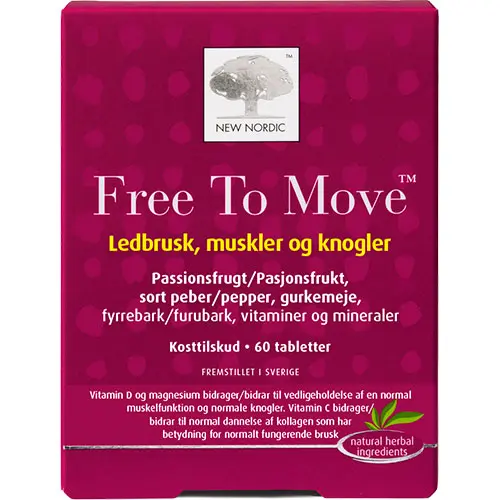 New Nordic Free To Move | 60 tabletter