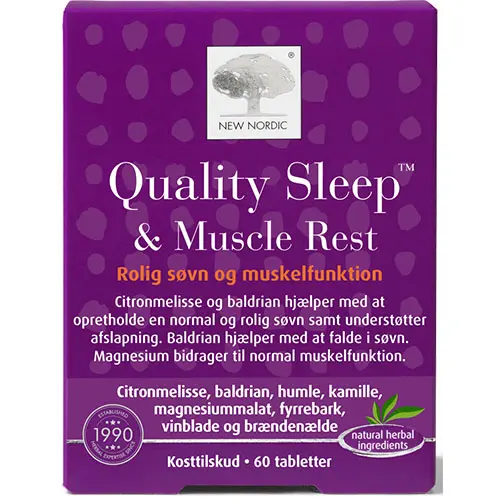 New Nordic Quality Sleep & Muscle Rest | 60 tabletter