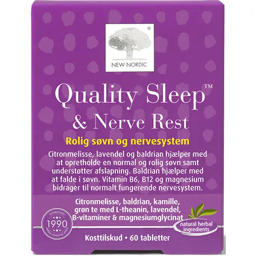 New Nordic Quality Sleep & Nerve Rest | 60 tabletter