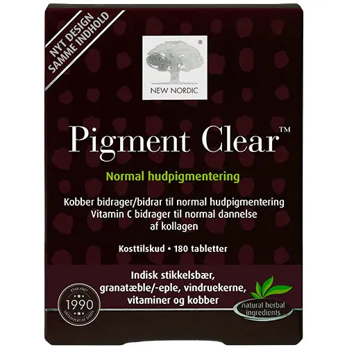 New Nordic Skin Care Pigment Clear | 180 tabletter
