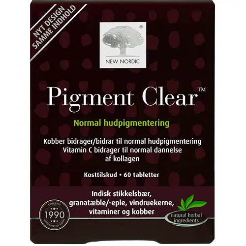New Nordic Skin Care Pigment Clear | 60 tabletter