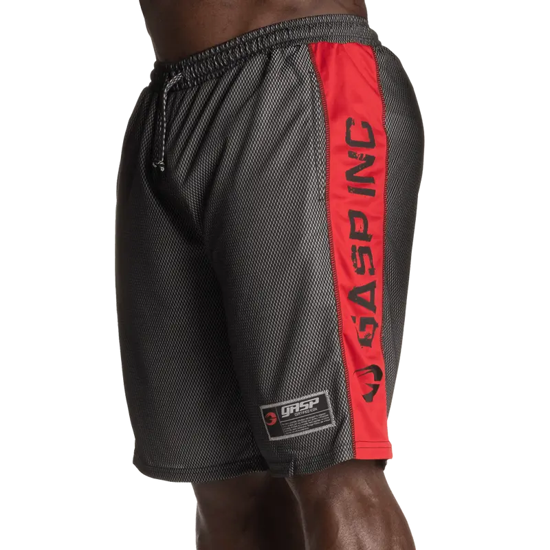 No1 Mesh Shorts - Black/Red