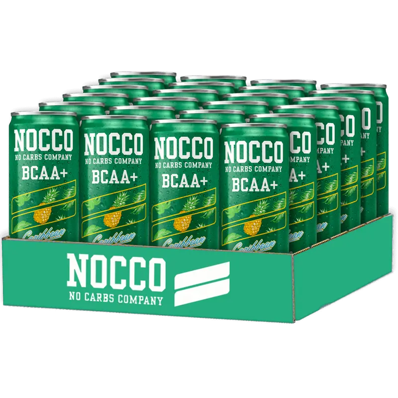 NOCCO BCAA+ Koffeinfri Caribbean - 24x330ml. (inkl. SE pant)