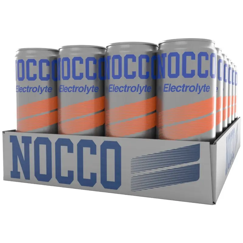 NOCCO Electrolyte Blood Orange 355 ml – 24-pack