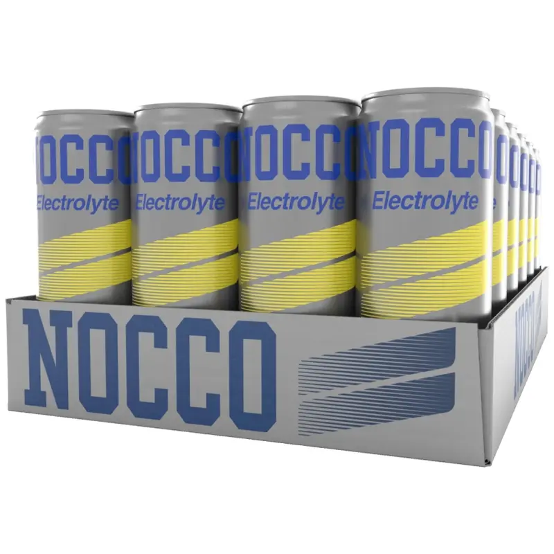NOCCO Electrolyte Lemon Lime 355 ml – 24-pack