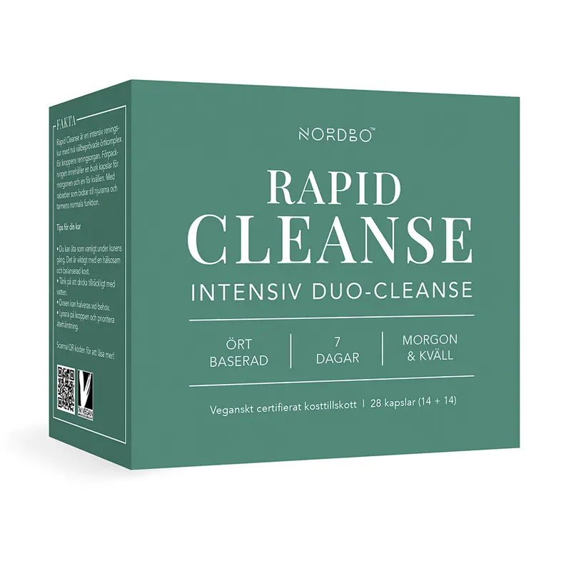 Nordbo - Rapid Cleanse Vegan, 28 kapslar