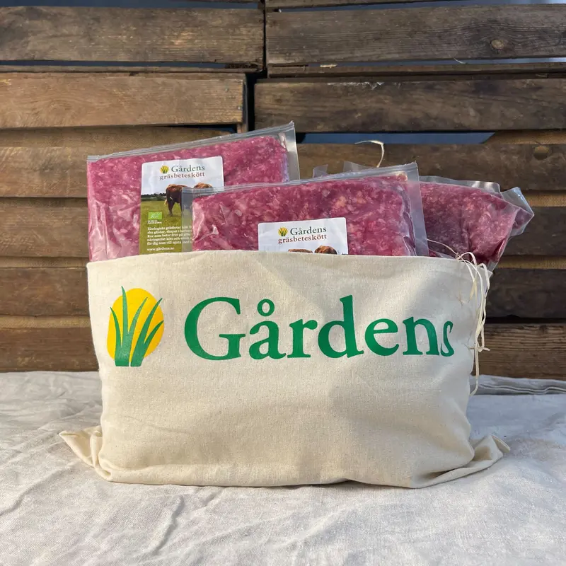Nötfärskasse gräsbeteskött EKO 4kg
