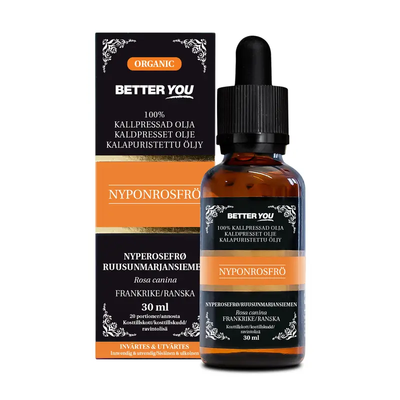 Nyponrosfröolja EKO Kallpressad - 30 ml