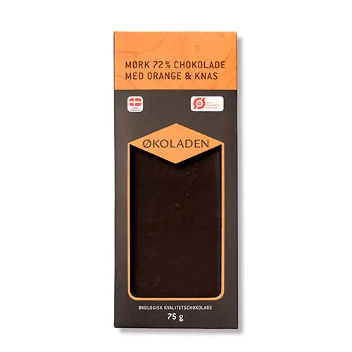 Økoladen Choklad Mörk Økologisk | Apelsin/knas