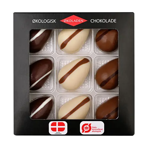 Økoladen Fyllda påskägg 9 st assorterade Ø | 80 GR