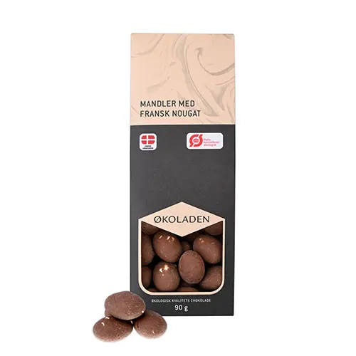 Økoladen Mandlar M. Fransk Nougat Økologisk | 90 g