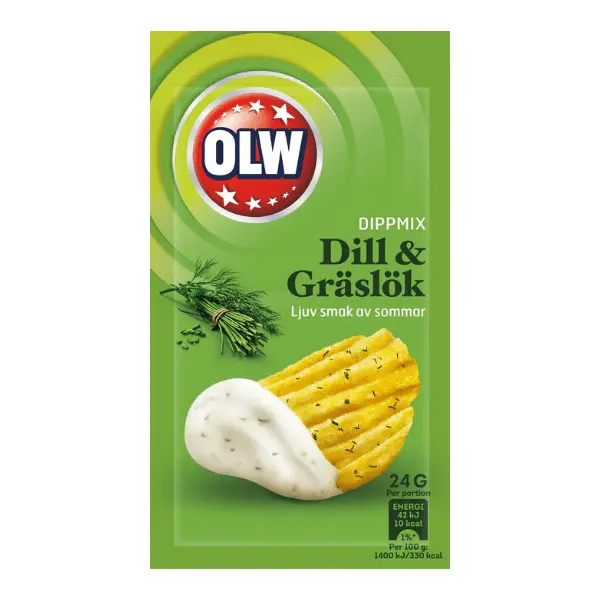 OLW Dippmix Dill & Gräslök 16 X 24g