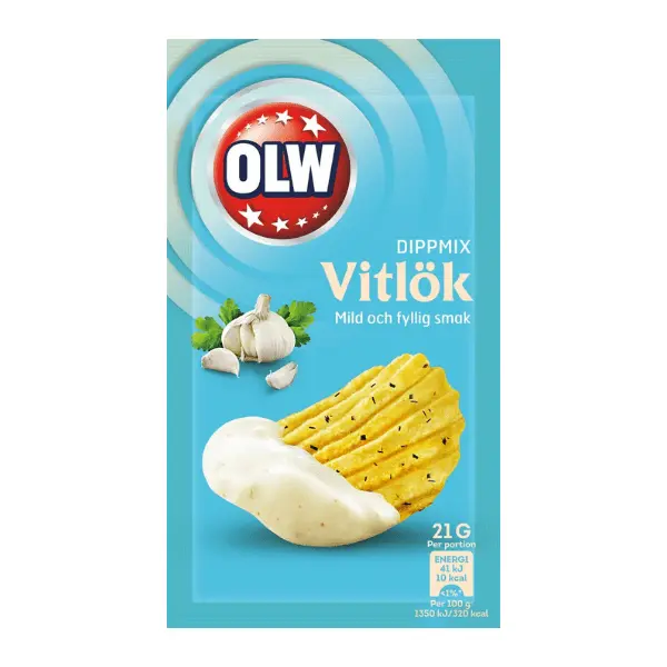 OLW Dippmix Vitlök 16 X 21 G
