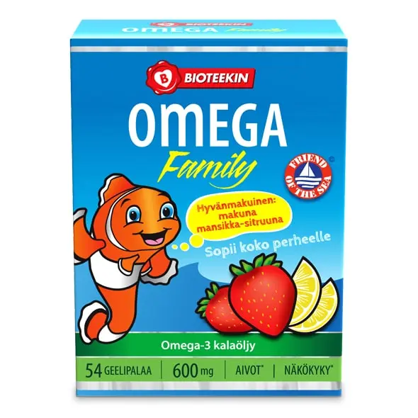 Omega-3 Family, 81 g, 54 gelebitar