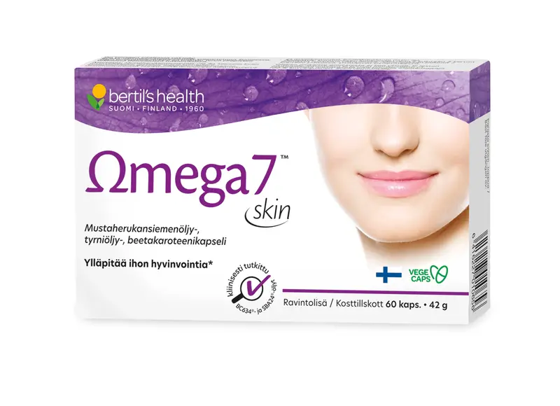 Omega 7 Skin -kapslar, 60 st.