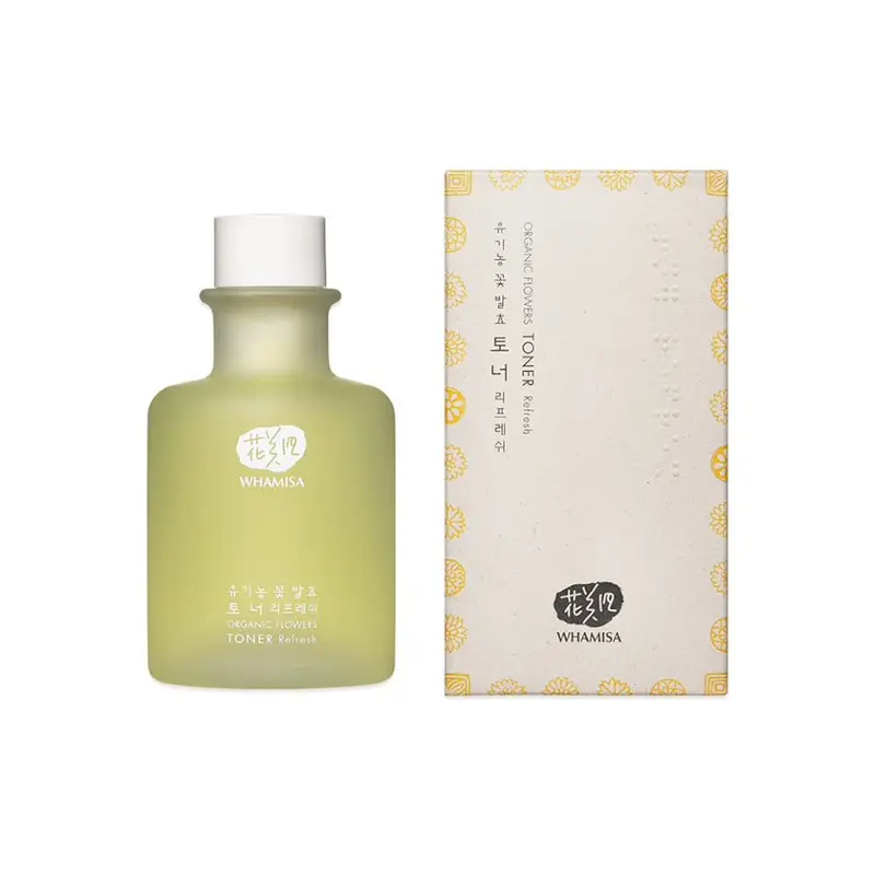 Organic Flowers Toner Refresh -balanserande ansiktsvatten, 120 ml