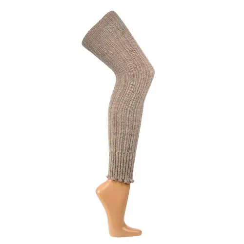 Overknee Benvärmare med Ull & Alpackaull | Beige