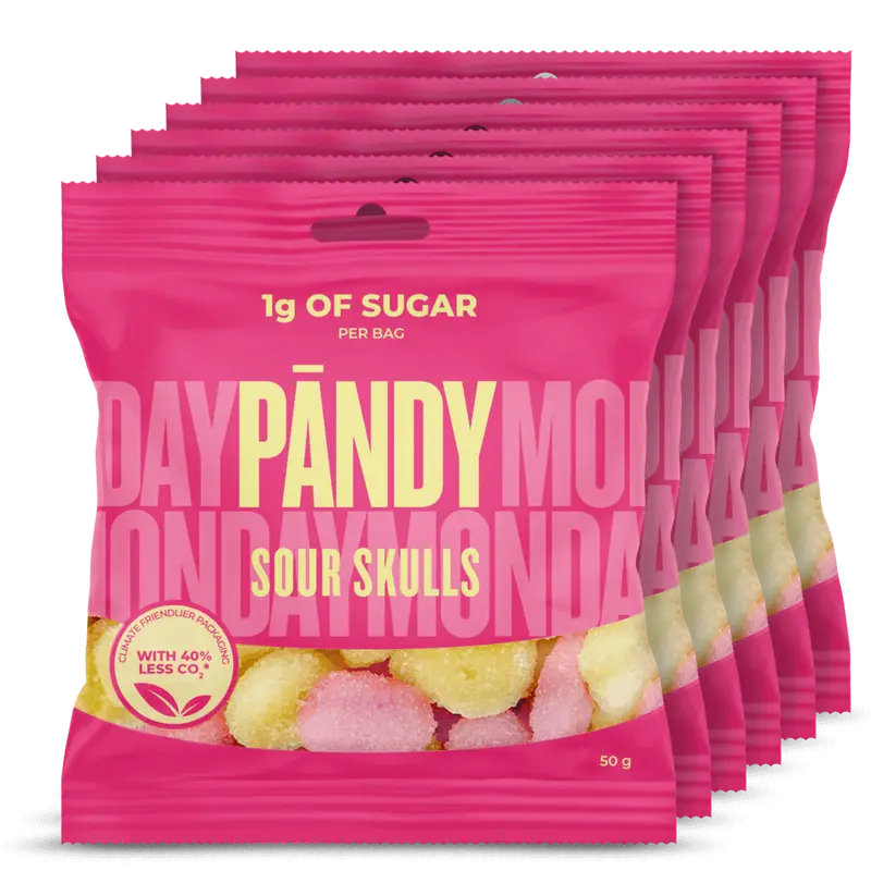 Pändy Candy Sour Skulls - 6x50g.