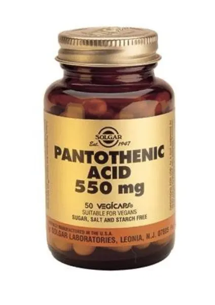 Pantothenic Acid, 50 vegetabiliska kapslar